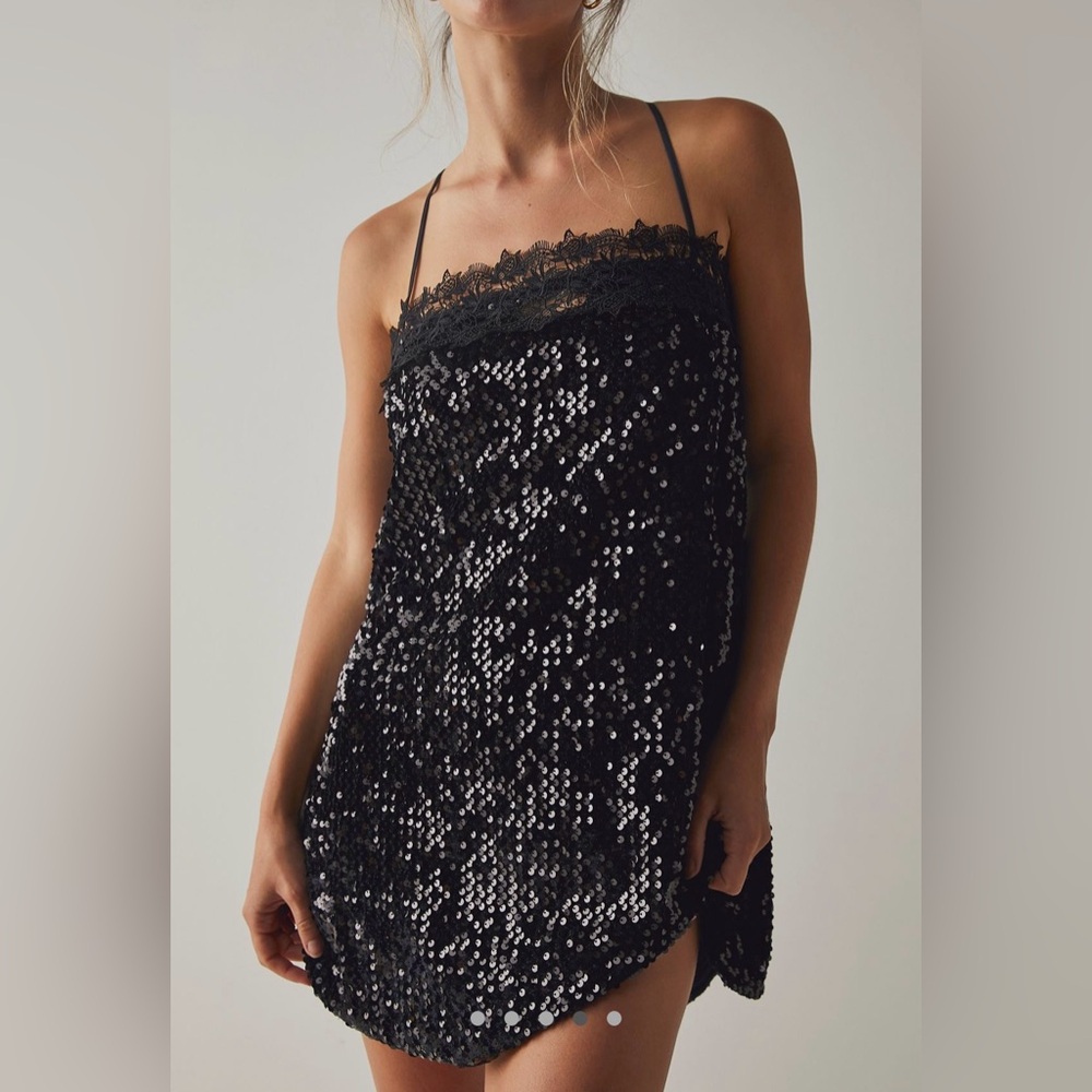 Free People Sequin Slip Dress